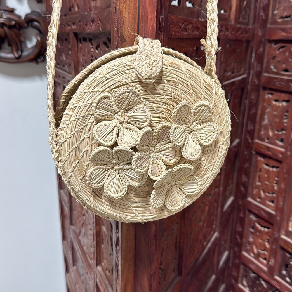 Brand New used once! KAANAS rattan bag from Anthropologie